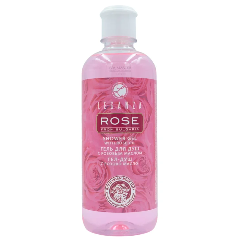 Leganza Rose Shower Gel 500ml – Αφρόλουτρο με Έλαιο Τριαντάφυλλου για Απαλή Καθαριότητα και Ενυδάτωση