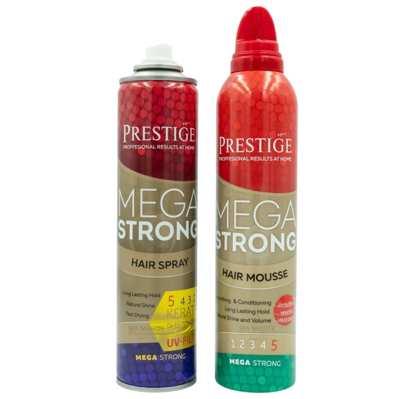 Vip's Prestige Mega Strong Hair Spray No5 250ml – Λακ Μαλλιών με Κερατίνη & Πανθενόλη για Δυνατό Κράτημα - Image 3