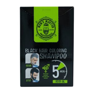 MEN’S MASTER Black Hair Coloring Shampoo 25ml – Σαμπουάν Βαφής Μαλλιών σε Απόχρωση Μαύρο