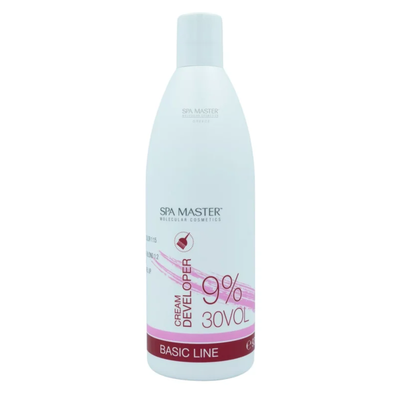 Spa Master Professional Cream Developer 30VOL – 9% 930ml – Οξειδωτική Κρέμα για Ξανθιστικές Βαφές & Τεχνικές Ντεκαπάζ