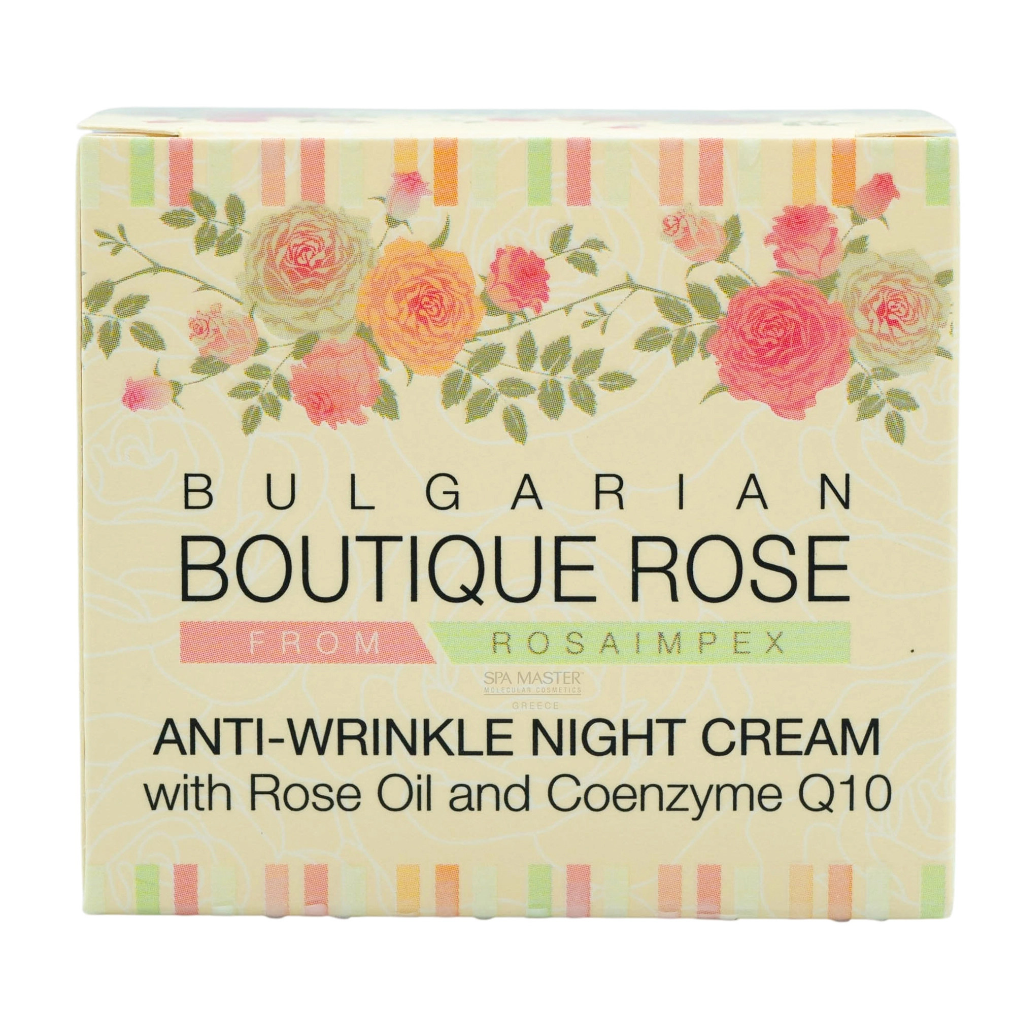 Bulgarian Boutique Rose Q10 Night Anti-Wrinkle Cream 45ml – Αντιρυτιδική Κρέμα Νυκτός με Συνένζυμο Q10 & Ροδέλαιο - Image 2
