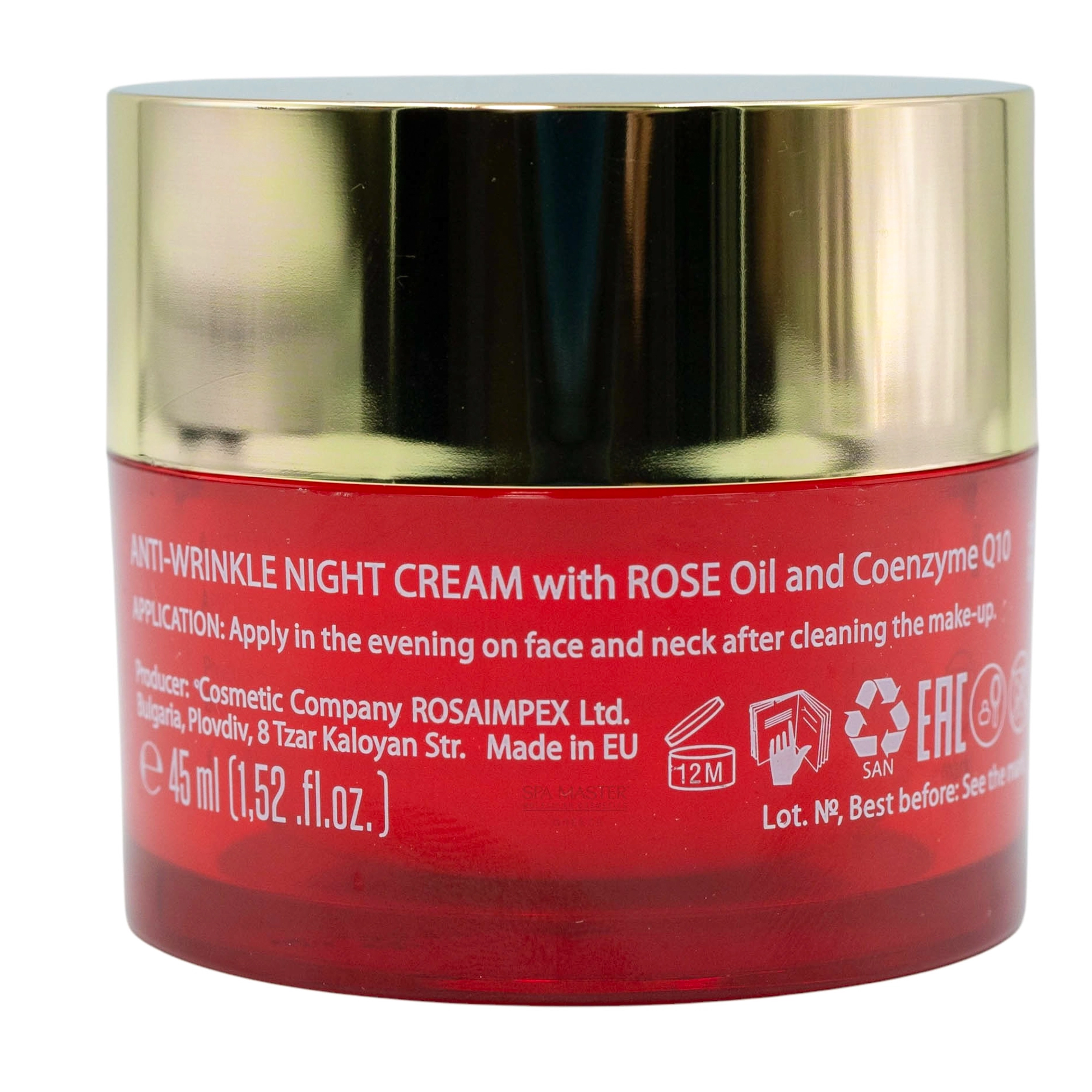 Bulgarian Boutique Rose Q10 Night Anti-Wrinkle Cream 45ml – Αντιρυτιδική Κρέμα Νυκτός με Συνένζυμο Q10 & Ροδέλαιο - Image 6