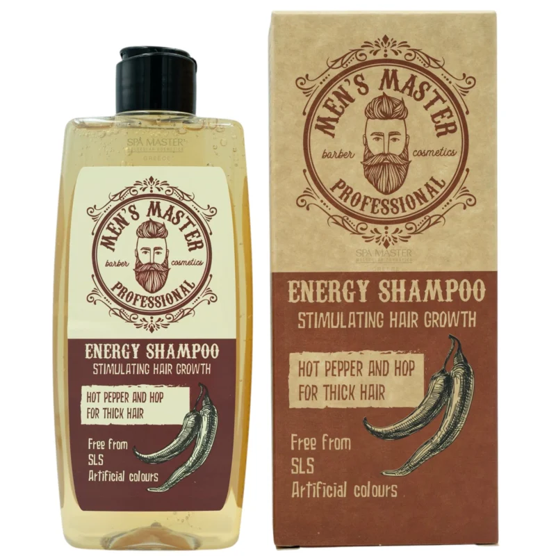 MEN’S MASTER Energy Shampoo – Τονωτικό Σαμπουάν Κατά της Τριχόπτωσης για Άνδρες - Image 2