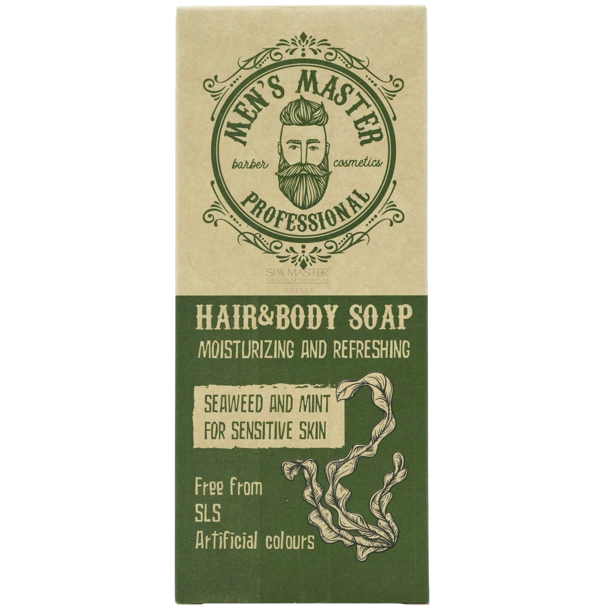 MEN’S MASTER Hair & Body Soap "Seaweed and Mint" – Απόλυτη Καθαριότητα, Δροσερή Ενέργεια - Image 3