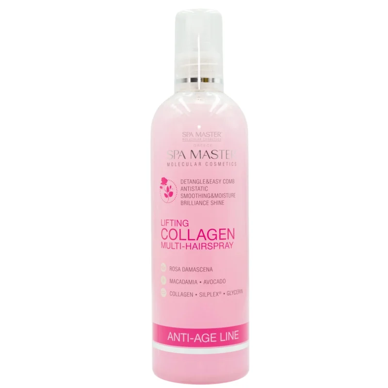 Spa Master Lifting Collagen Multi Hairspray 350ml – Διφασικό Σπρέι Μαλλιών με Κολλαγόνο και Τριαντάφυλλο