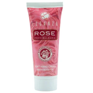 Leganza Rose Gentle Hand Cream with Rose Oil 75ml – Απαλή Κρέμα Χεριών με Έλαιο Τριαντάφυλλου για Ενυδάτωση και Θρέψη