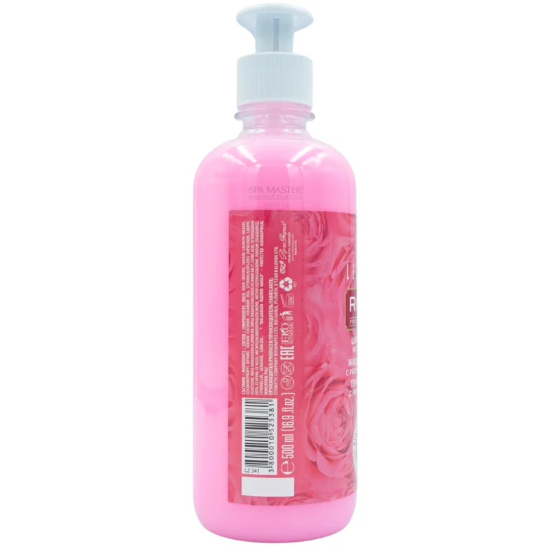 Leganza Rose Liquid Soap 500ml – Υγρό Σαπούνι με Έλαιο Τριανταφύλλου για Καθημερινή Περιποίηση & Ενυδάτωση - Image 3