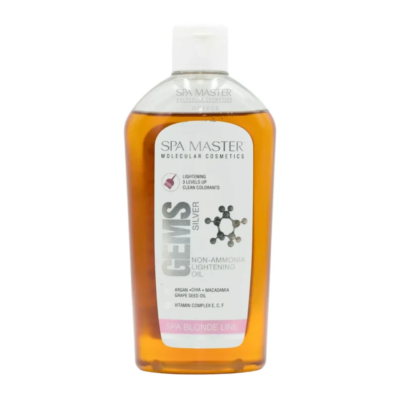 Spa Master Gems Silver Non-Ammonia Lightening Oil 250ml – Λάδι Αποχρωματισμού Χωρίς Αμμωνία για Ήπιο Ξάνοιγμα με Φροντίδα