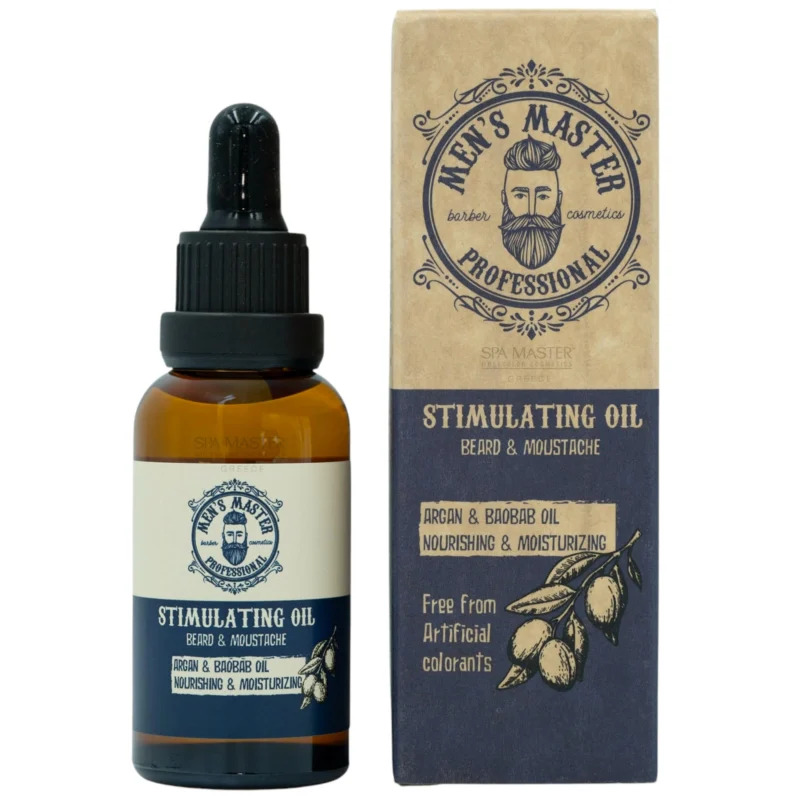 MEN'S MASTER Stimulating Oil – Ενδυναμωτικό Λάδι για Γένια & Μουστάκι - Image 2