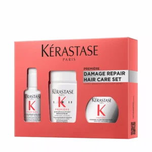 Kérastase Première Discovery Travel Set (Concentré Décalcifiant Ultra-Réparateur 45ml, Bain Décalcifiant 80ml, Masque Filler Réparateur 75ml)