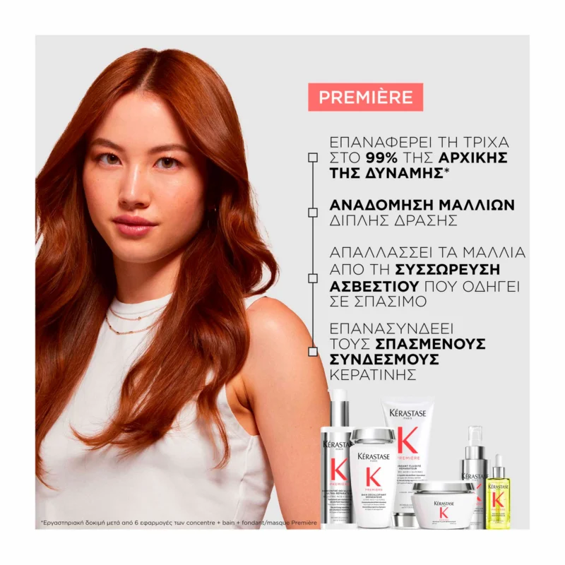 Kérastase Première Discovery Travel Set (Concentré Décalcifiant Ultra-Réparateur 45ml, Bain Décalcifiant 80ml, Masque Filler Réparateur 75ml) - Image 4