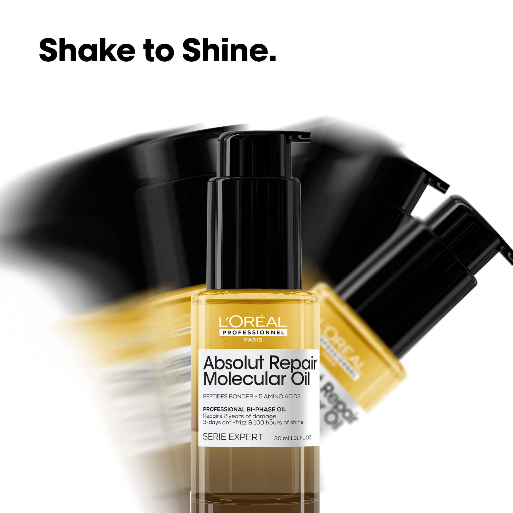 L'Oréal Professionnel Absolut Repair Molecular Bi-Phase Oil 30ml – Διφασικό Έλαιο Επανόρθωσης για Ταλαιπωρημένα Μαλλιά - Image 5