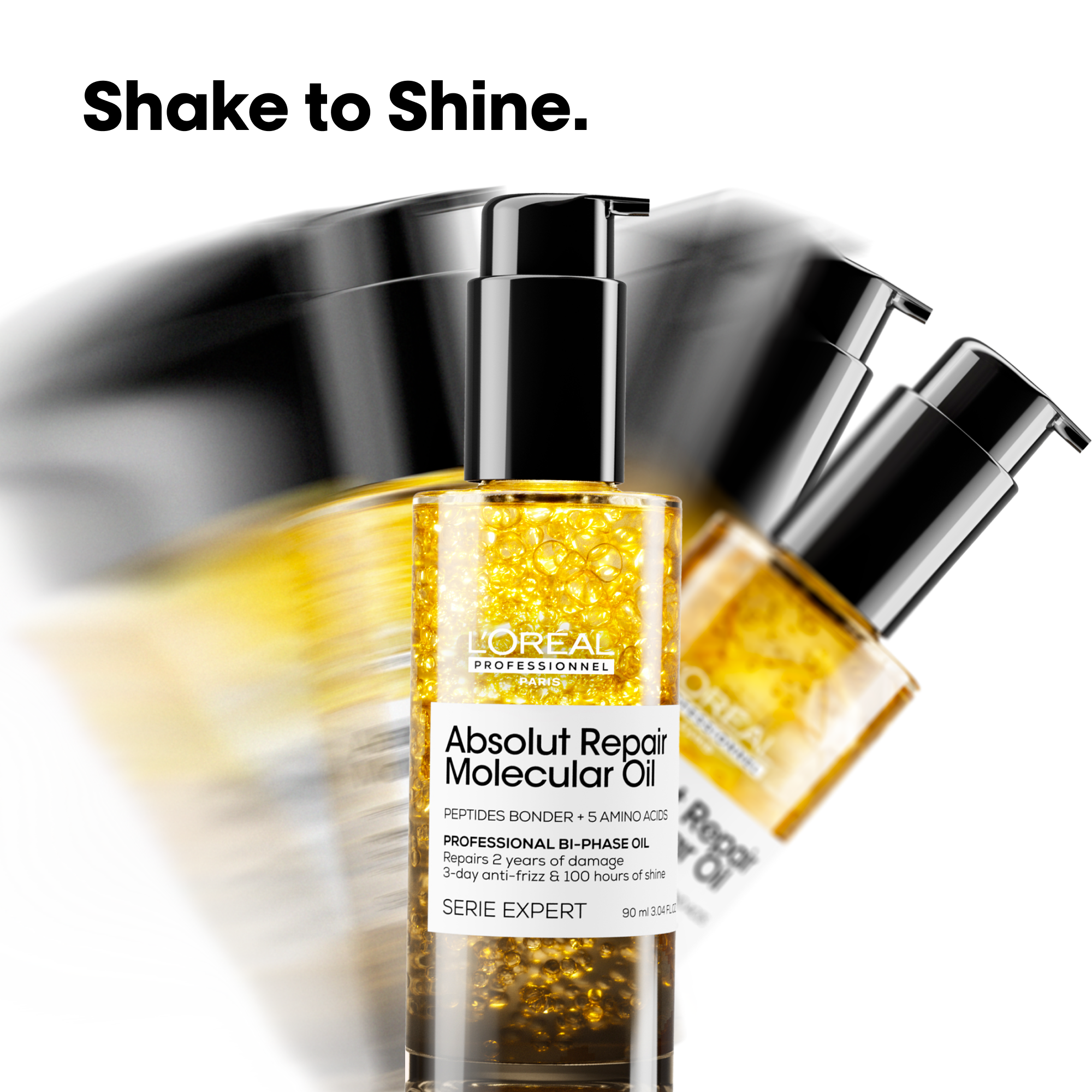 L'Oréal Professionnel Absolut Repair Molecular Bi-Phase Oil 90ml – Διφασικό Έλαιο Επανόρθωσης για Ταλαιπωρημένα Μαλλιά - Image 6