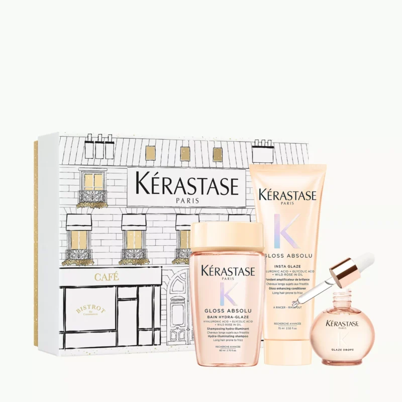 Kérastase Gloss Absolu Limited Edition Set Travel Icons – Ολοκληρωμένη Περιποίηση για Λεία & Εκθαμβωτικά Λαμπερά Μαλλιά σε Ταξιδιωτικό Μέγεθος