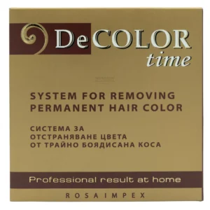 DECOLOR TIME σύστημα αφαίρεσης της μόνιμης βαφής – Χωρίς αμμωνία colour off (3 x 110 ml)
