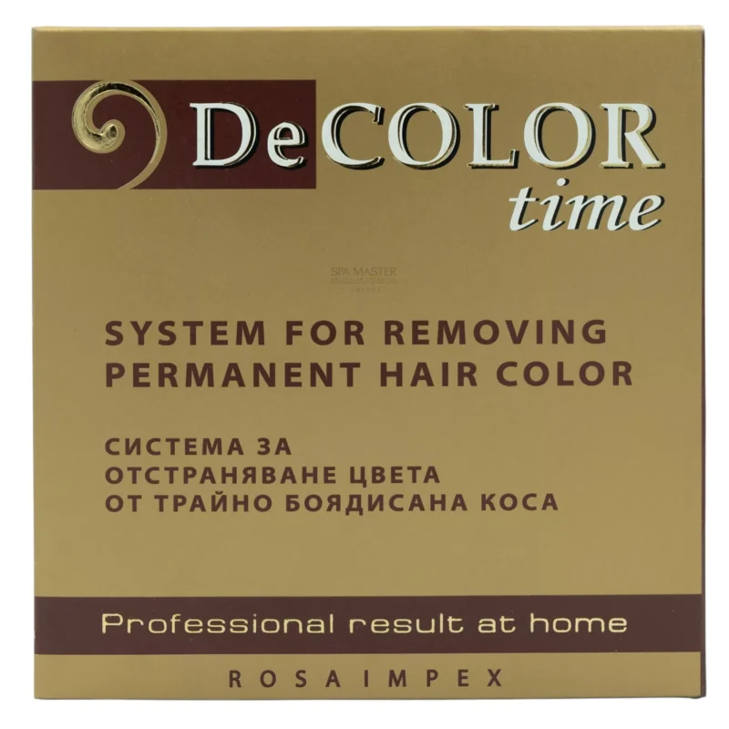 DECOLOR TIME σύστημα αφαίρεσης της μόνιμης βαφής – Χωρίς αμμωνία colour off (3 x 110 ml)