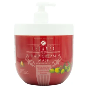Leganza Hair Cream Mask with Argan Oil 1000ml – Μάσκα Μαλλιών με Άργκαν για Ξηρά & Ταλαιπωρημένα Μαλλιά