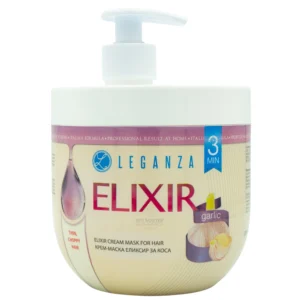 Leganza Elixir Hair Cream Mask with Garlic 1000ml – Μάσκα Μαλλιών με Σκόρδο για Ενίσχυση & Επανόρθωση Τρίχας