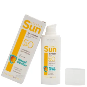Leganza Sun Protective Face Mineral Fluid SPF 50 30ml – Αντηλιακό Προσώπου με Μεταλλικά Φίλτρα, Βιταμίνη E & D-Panthenol