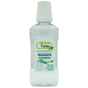 Herbal Time Mouthwash OxiPower 300 ml – Λευκαντικό Στοματικό Διάλυμα με Ενεργό Οξυγόνο
