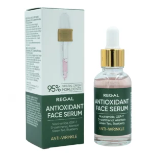 Regal Antioxidant Face Serum Anti-Wrinkle 30ml – Αντιοξειδωτικός & Αντιρυτιδικός Ορός με Niacinamide, GSP-T και 95% Φυσικά Συστατικά