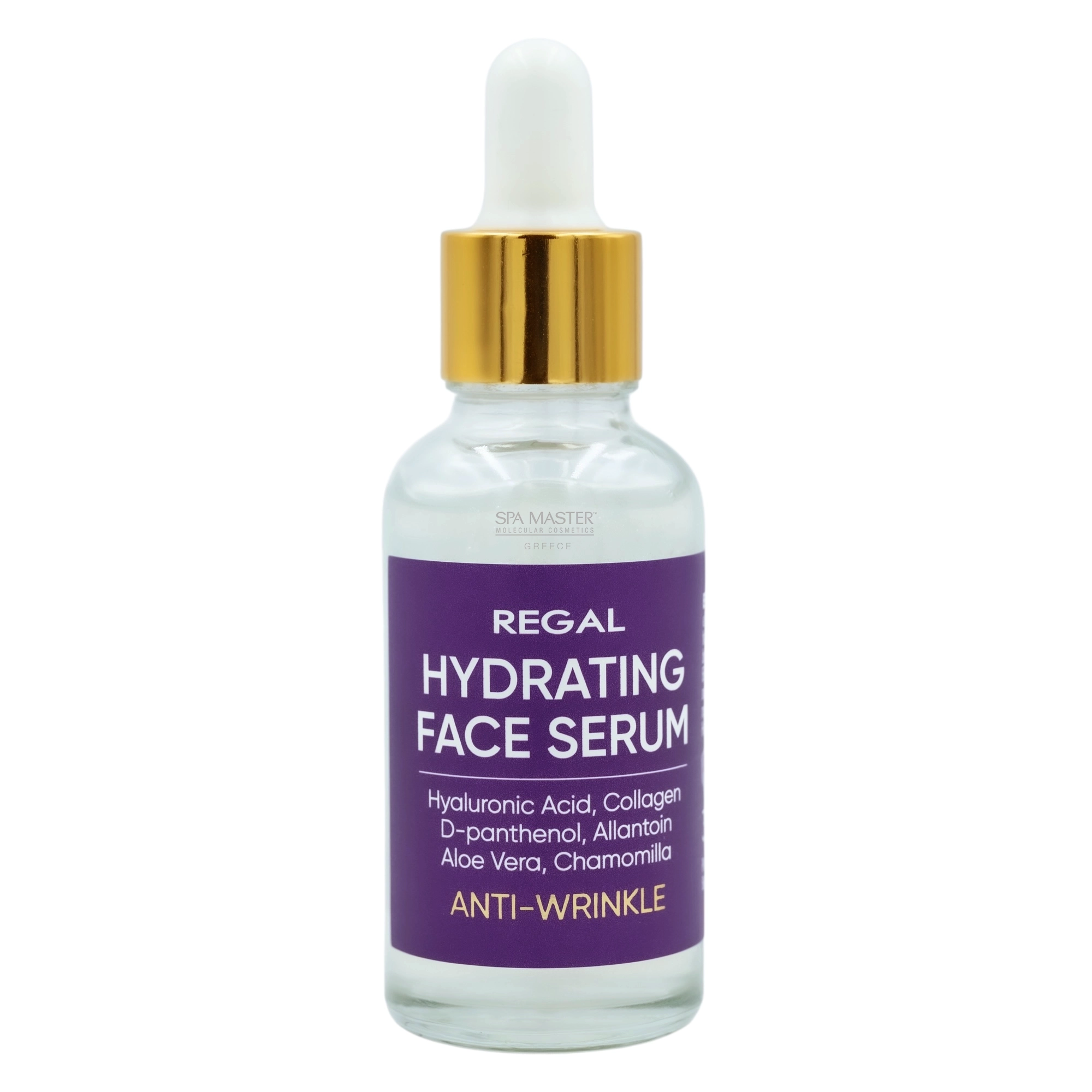 Regal Hydrating Face Serum Anti-Wrinkle 30ml – Ενυδατικός & Αντιρυτιδικός Ορός με Υαλουρονικό Οξύ, Κολλαγόνο και 93% Φυσικά Συστατικά - Image 5