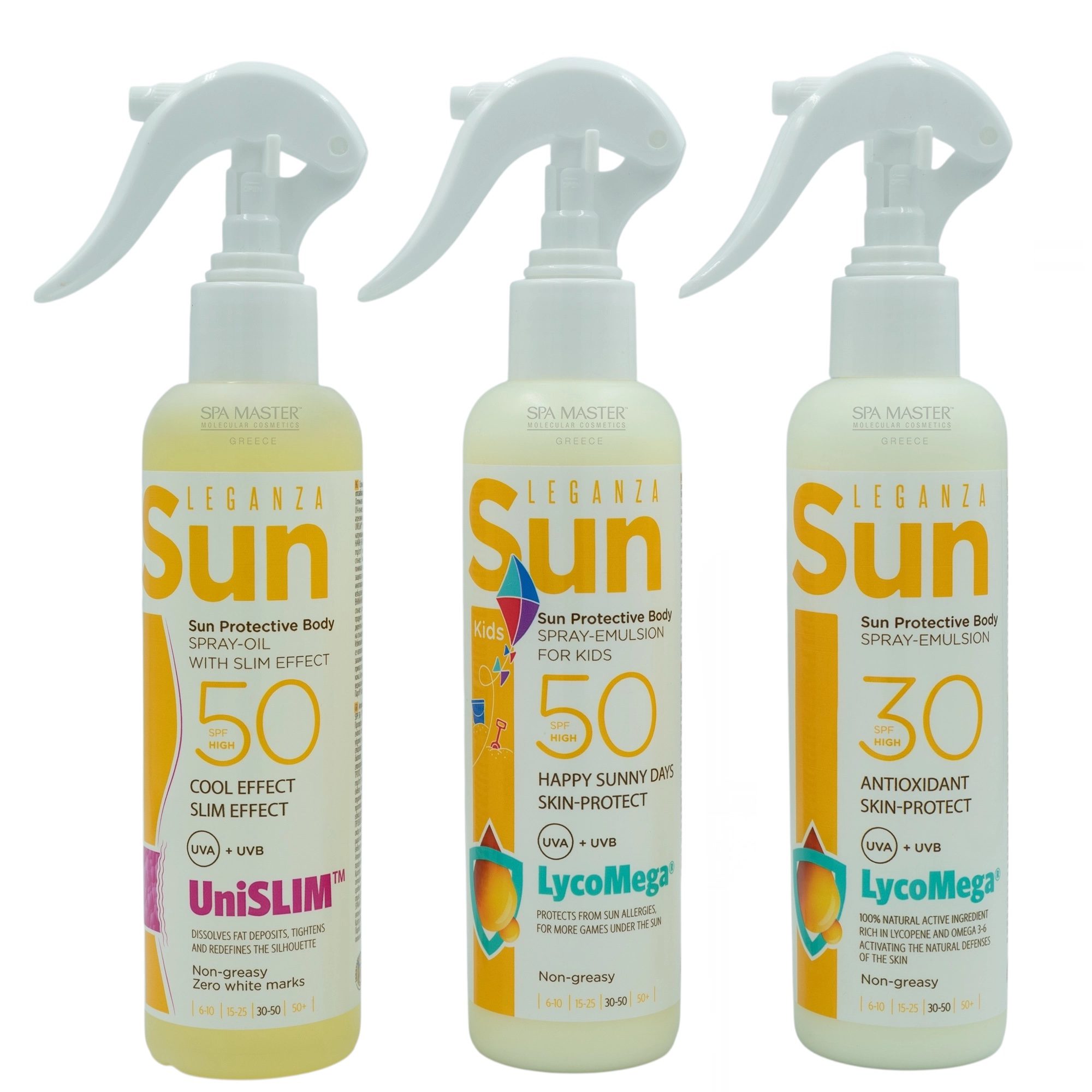 Leganza Sun Protection Body Spray-Emulsion SPF 30 200ml – Αντηλιακό Σπρέι Γαλάκτωμα με LycoMega® & Αναζωογονητική Δράση - Image 3