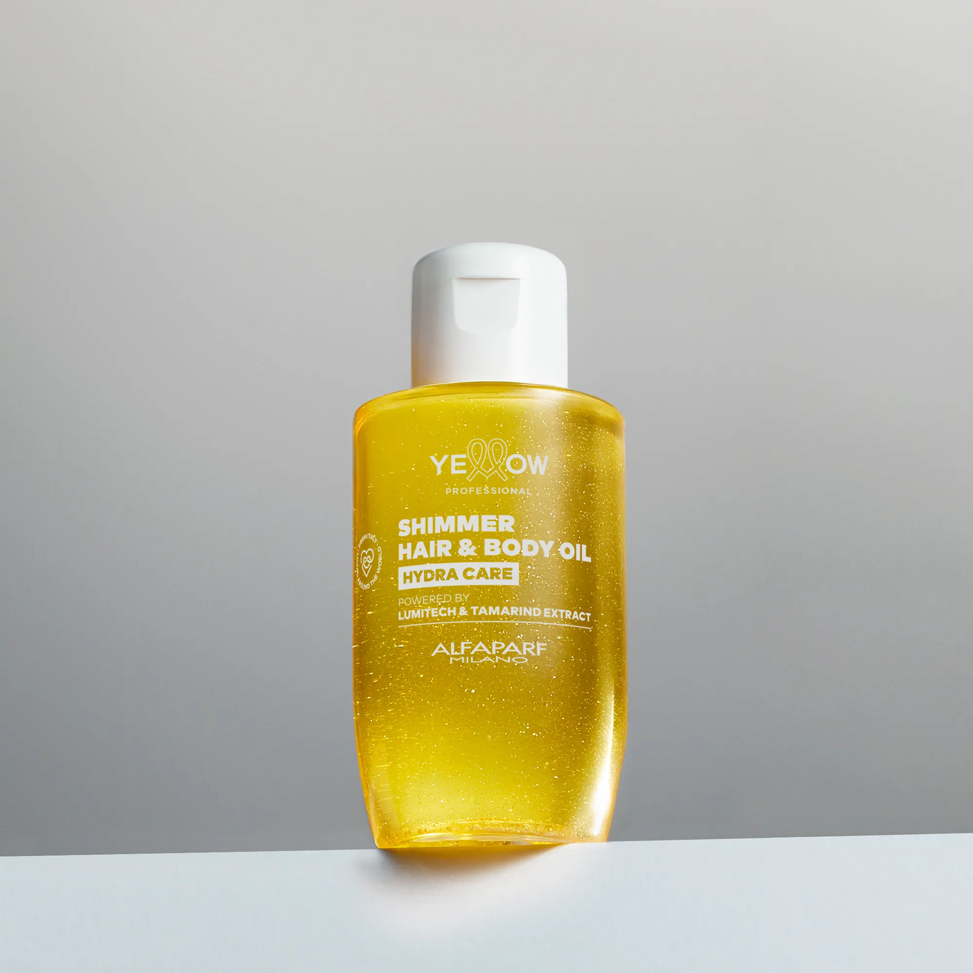 YELLOW Professional Hydra Care Shimmer Hair & Body Oil 100ml – Λάδι Λάμψης για Μαλλιά & Σώμα - Image 2