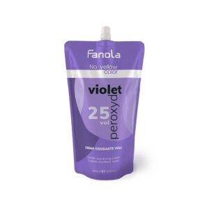 Fanola No Yellow Color Violet Cream Developer 25 vol – Κρεμώδες Βιολέ Οξυζενέ για Καθαρό Ξάνοιγμα & Ψυχρά Ξανθά