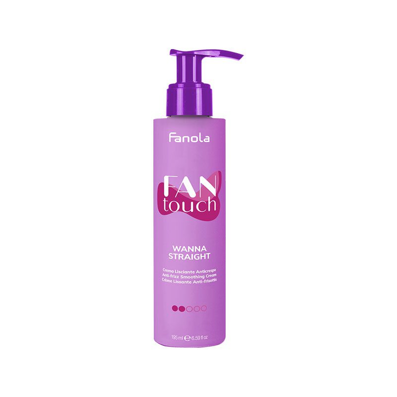 Fanola Wanna Straight Smoothing Cream / Lotion 195ml – Ισιωτική Κρέμα & Θερμοπροστασία κατά του Φριζαρίσματος