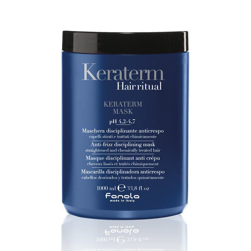 Fanola Keraterm Mask 1000ml – Μάσκα Λείανσης με Κερατίνη για Anti-Frizz & Μεταξένιο Ίσιωμα