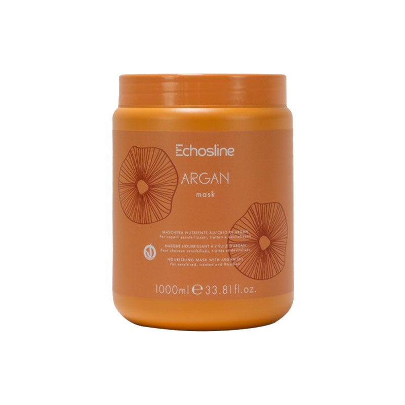 Echosline Argan Mask 1000ml – Μάσκα Ενυδάτωσης & Λάμψης με Λάδι Argan
