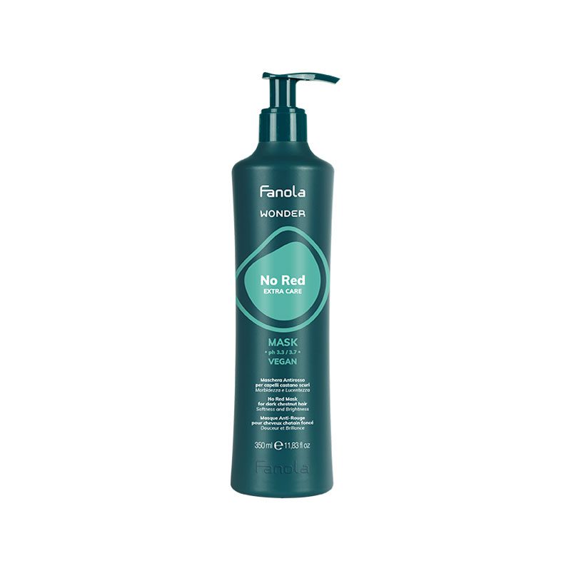 Fanola Wonder No Red Extra Care Mask 350ml – Μάσκα Εξουδετέρωσης Κόκκινων Τόνων για Καστανά Μαλλιά