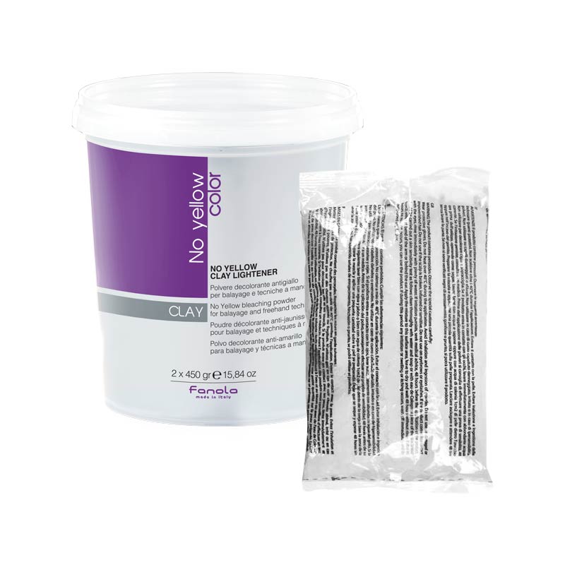 Fanola No Yellow Clay 500gr Refill – Ντεκαπάζ για Balayage & Ελεύθερες Τεχνικές