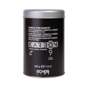 Echosline Karbon Bleaching Powder Grey 9 Tones 500gr – Ντεκαπάζ με Ενεργό Άνθρακα για Απόλυτα Καθαρά Γκρι & Σαντρέ Αποτελέσματα