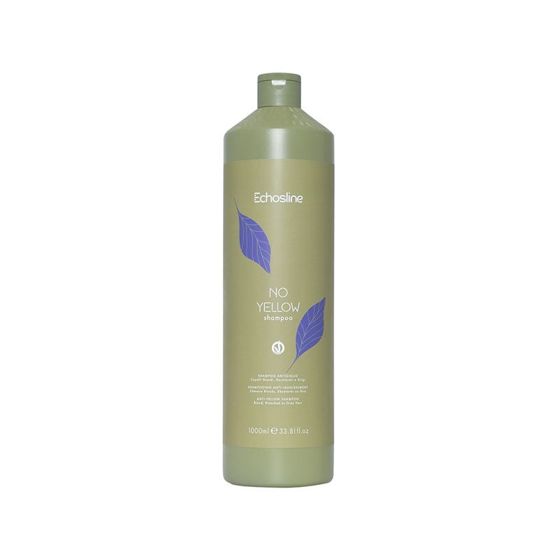 Echosline No Yellow Vegan Shampoo 1000ml – Σαμπουάν κατά των Κίτρινων Τόνων