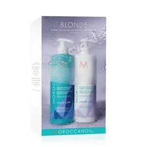 Moroccanoil Blonde Perfecting Purple Shampoo 500ml & Conditioner 500ml Duo – Σετ για Ξανθά & Ανοιχτόχρωμα Μαλλιά
