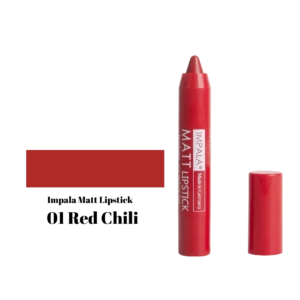 Impala Automatic Matt Lipstick Long Lasting and Perfume Free No01 Red Chilli – Αυτόματο Ματ Κραγιόν Red Chilli