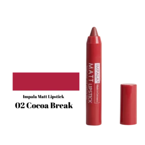 Impala Automatic Matt Lipstick Long Lasting and Perfume Free No02 Cocoa Break – Αυτόματο Ματ Κραγιόν Cocoa Break