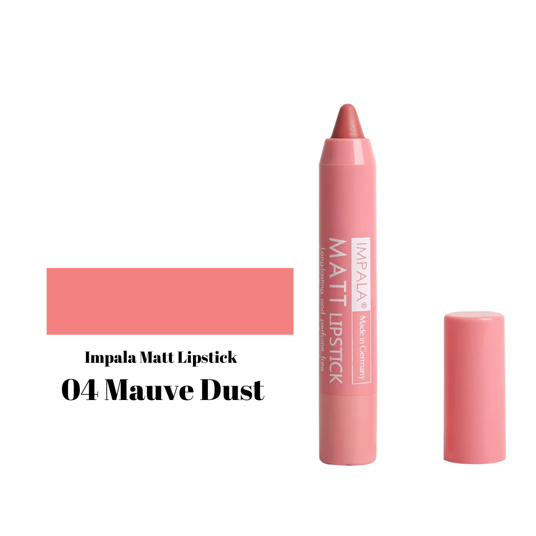 Impala Automatic Matt Lipstick Long Lasting and Perfume Free No04 Mauve Dust – Αυτόματο Ματ Κραγιόν Mauve Dust