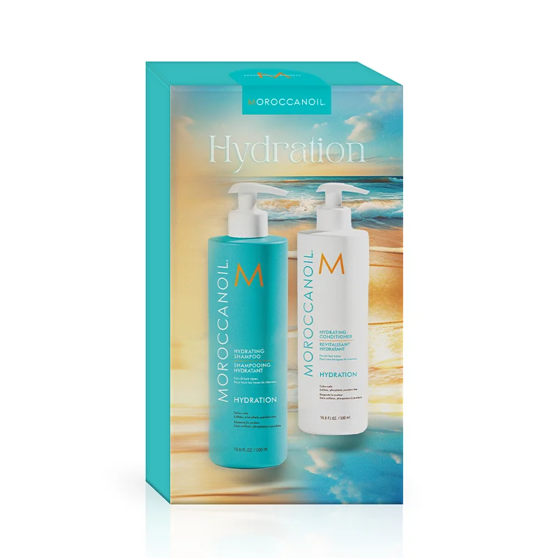 Moroccanoil Hydrating Shampoo 500ml & Conditioner 500ml Duo – Σετ Ενυδάτωσης για Ξηρά & Αφυδατωμένα Μαλλιά