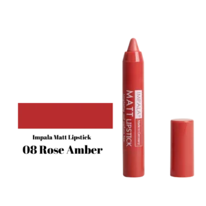 Impala Automatic Matt Lipstick Long Lasting and Perfume Free No08 Rose Amber – Αυτόματο Ματ Κραγιόν Rose Amber