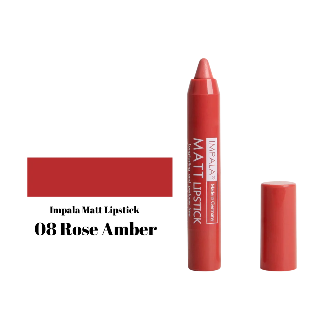 Impala Automatic Matt Lipstick Long Lasting and Perfume Free No08 Rose Amber – Αυτόματο Ματ Κραγιόν Rose Amber
