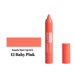 Impala Automatic Matt Lipstick Long Lasting and Perfume Free No12 Baby Pink – Αυτόματο Ματ Κραγιόν Baby Pink