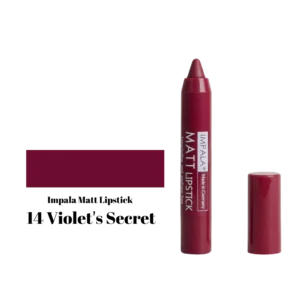 Impala Automatic Matt Lipstick Long Lasting and Perfume Free No14 Violet’s Secret – Αυτόματο Ματ Κραγιόν Violet’s Secret