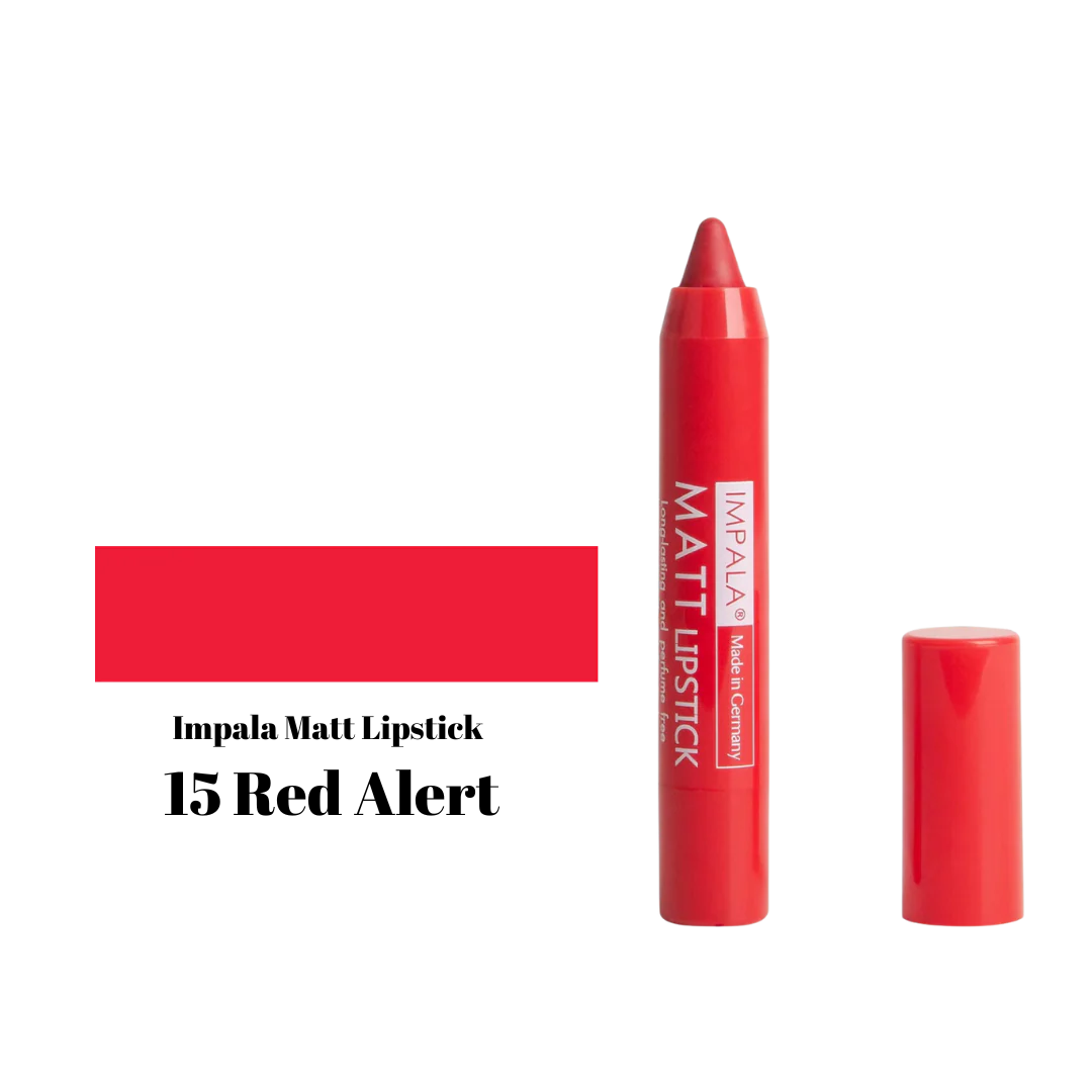 Impala Automatic Matt Lipstick Long Lasting and Perfume Free No15 Red Alert – Αυτόματο Ματ Κραγιόν Red Alert