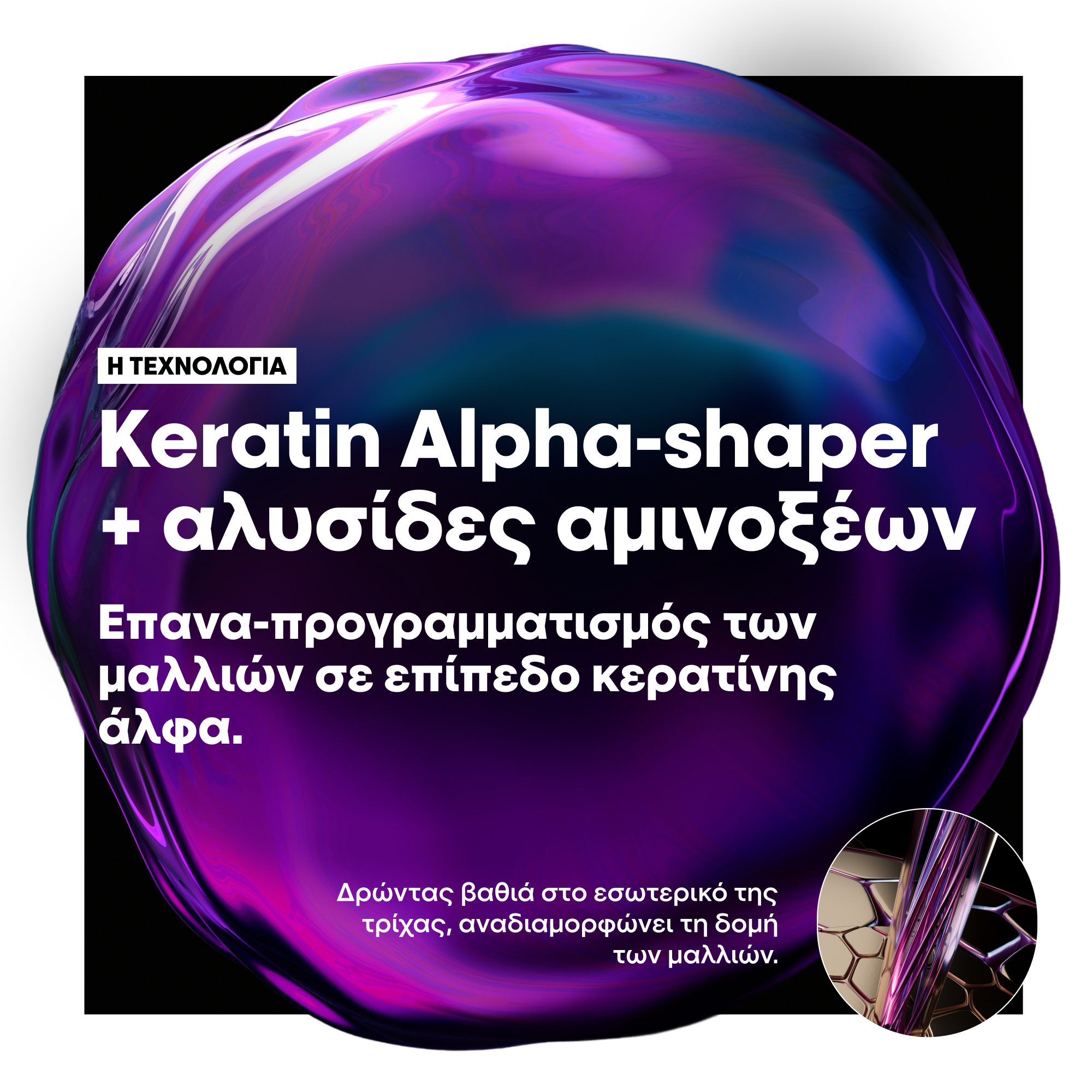 L’Oréal Professionnel Keratin Alpha Sleek Professional Mask 250ml – Μάσκα Λείανσης - Image 4