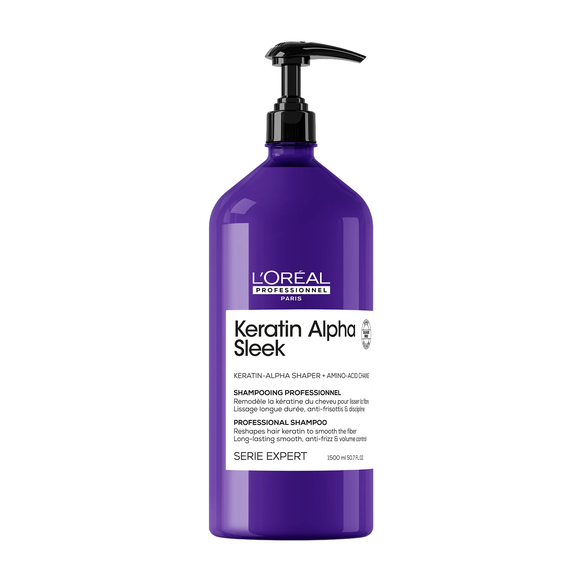 L’Oréal Professionnel Keratin Alpha Sleek Professional Shampoo – Σαμπουάν Λείανσης 1500ml