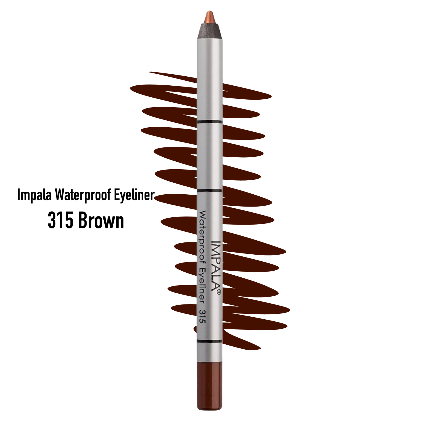 Impala Waterproof Eyeliner 315 Brown – Αδιάβροχο Eyeliner 315 Brown