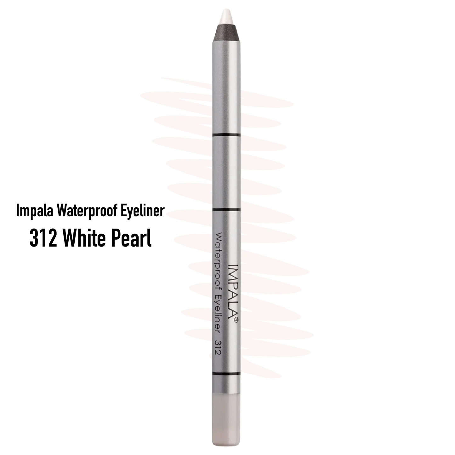 Impala Waterproof Eyeliner 312 White Pearl – Αδιάβροχο Eyeliner 312 White Pearl